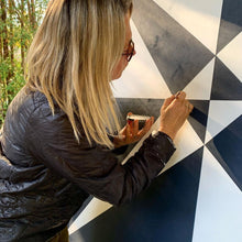 Load image into Gallery viewer, CROSSING CANOES - Traditional barn quilt