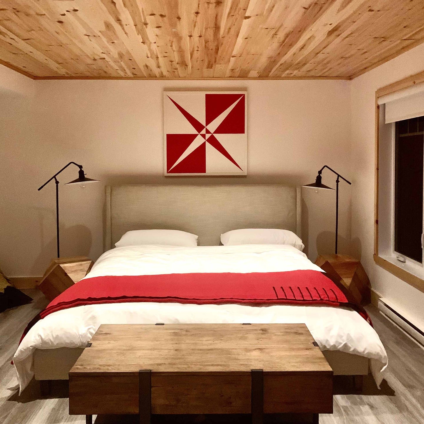 CROSSING CANOES - Traditional barn quilt